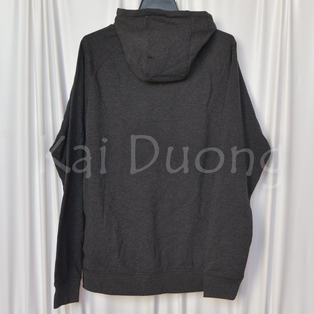 32 Degrees Heat Men's French Terry Long Sleeve Hoodie Sweatshirt BLACK - Picture 4 of 5